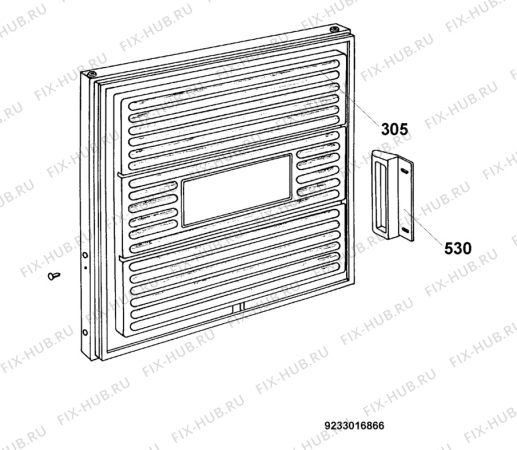 Взрыв-схема холодильника Rex Electrolux RUC05301W - Схема узла Door 003